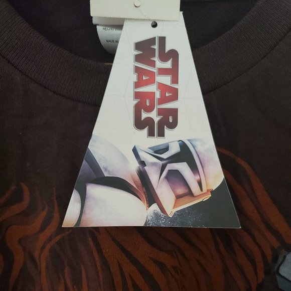 Men's Large Star Wars Chewy T-Shirt - Picture 5 of 7